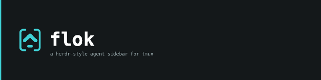 flok, an agent sidebar for tmux